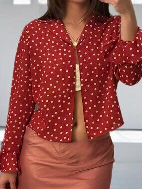Vintage Lennie LYN Red Polkadot Blouse